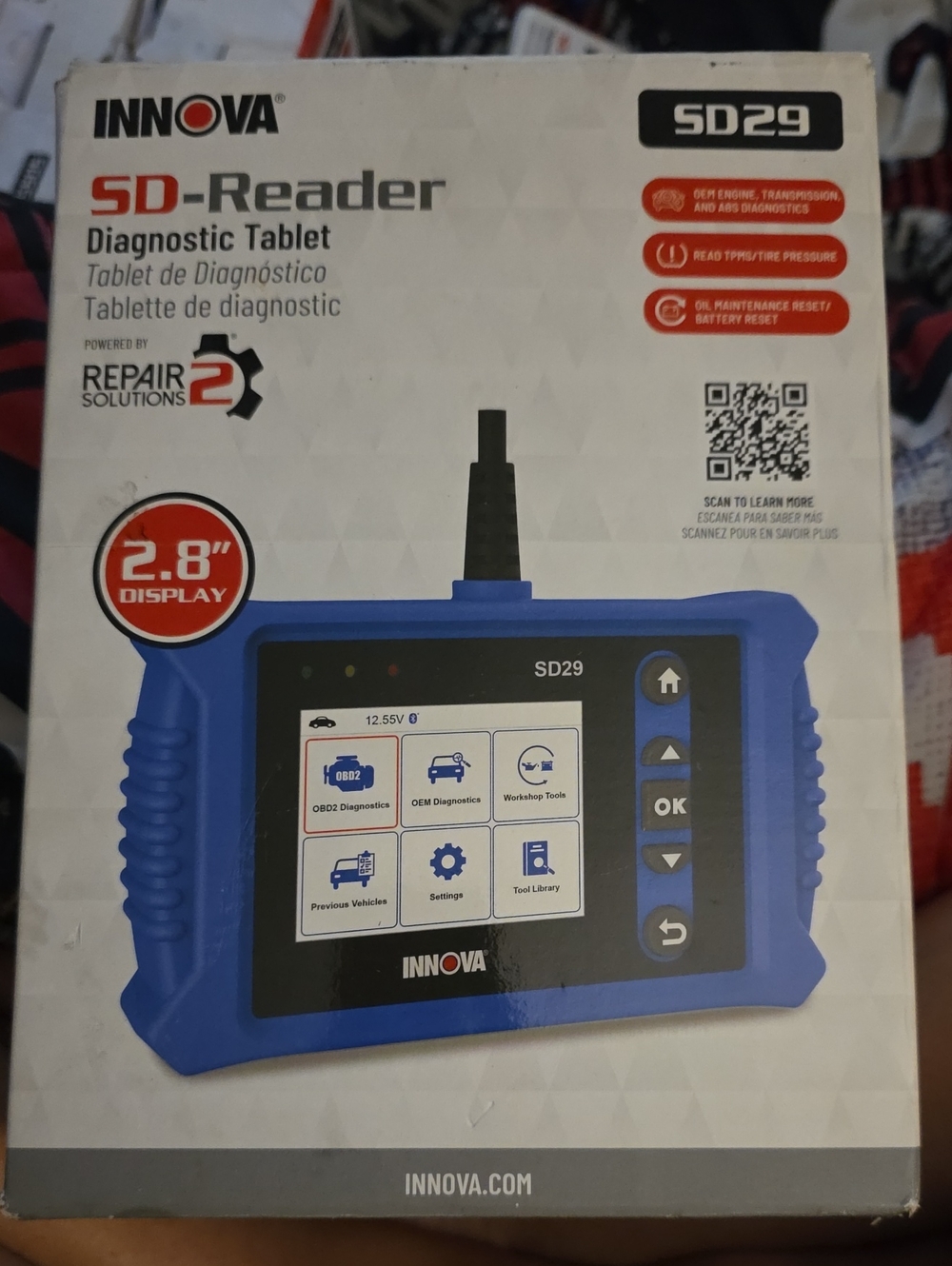 Innova SD29 Blue Diagnostic Tablet - SD-Reader OBD2 Scanner